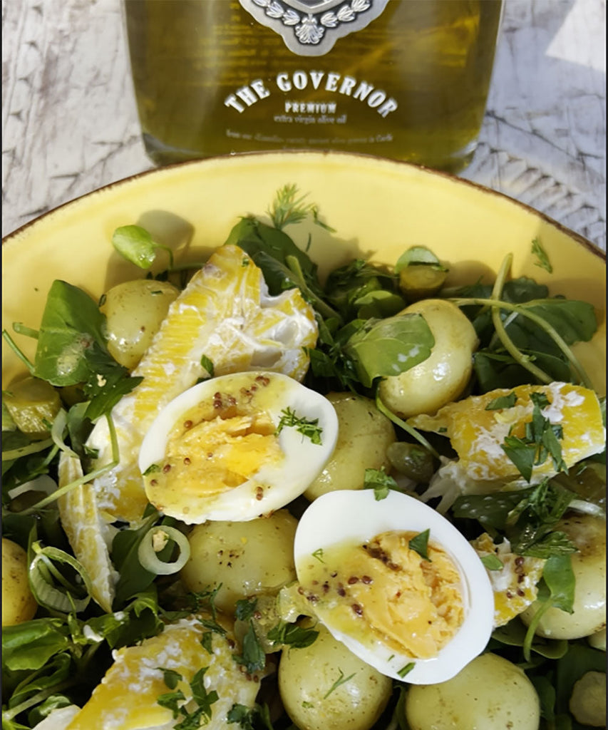Smoked haddock, Jersey Royals and Watercress Salad